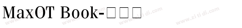 MaxOT Book字体转换